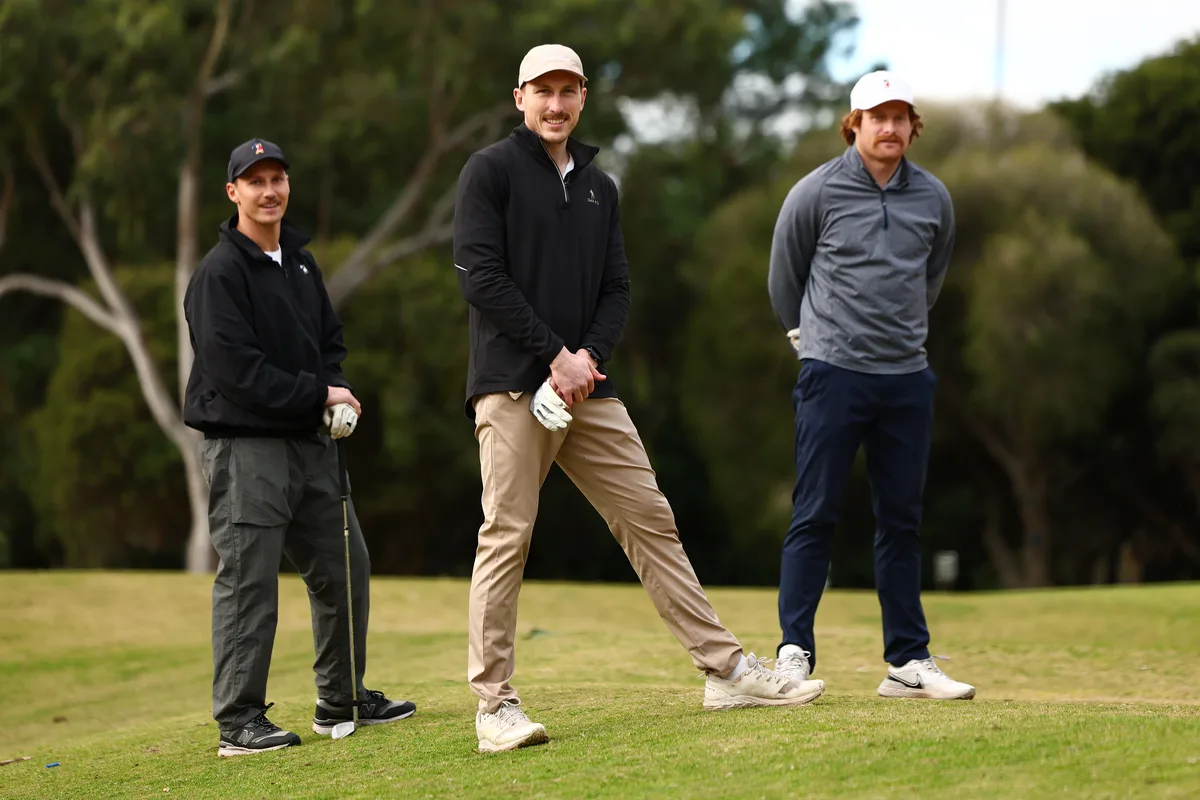 No ducking out of this contest as stars tee off at each other