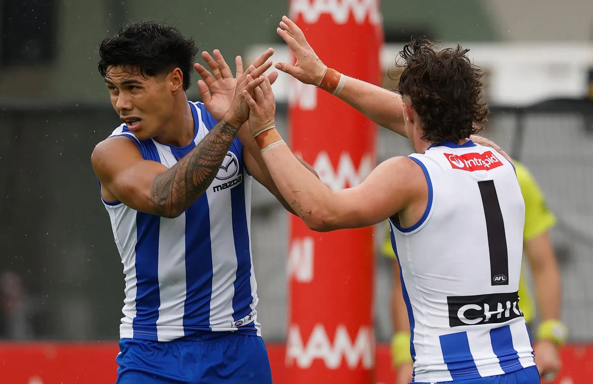 Top pick puts hand up for debut as young Roos hold off undermanned Magpies