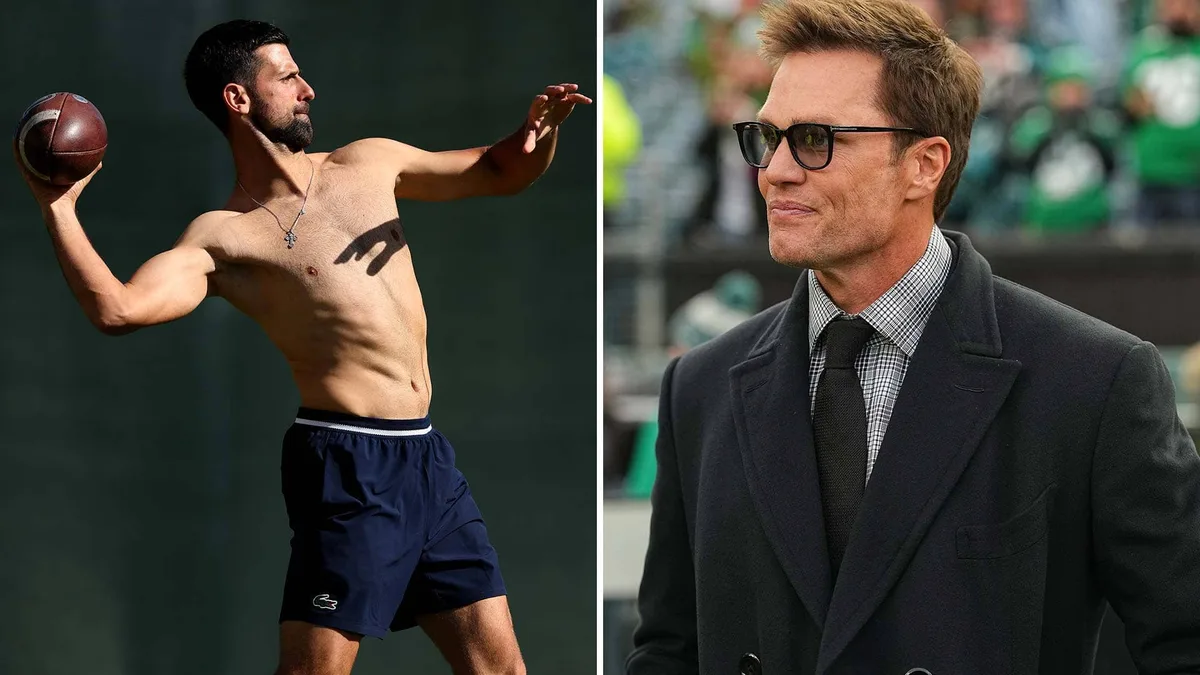 Tom Brady jokes about Djokovic’s football throw: 'More confident than some on Sunday'