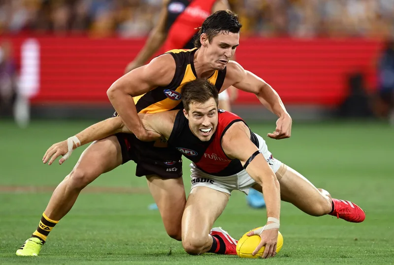 Mitchell's Former Target Merrett Now Enemy as Hawks-Bombers Rivalry Reignites