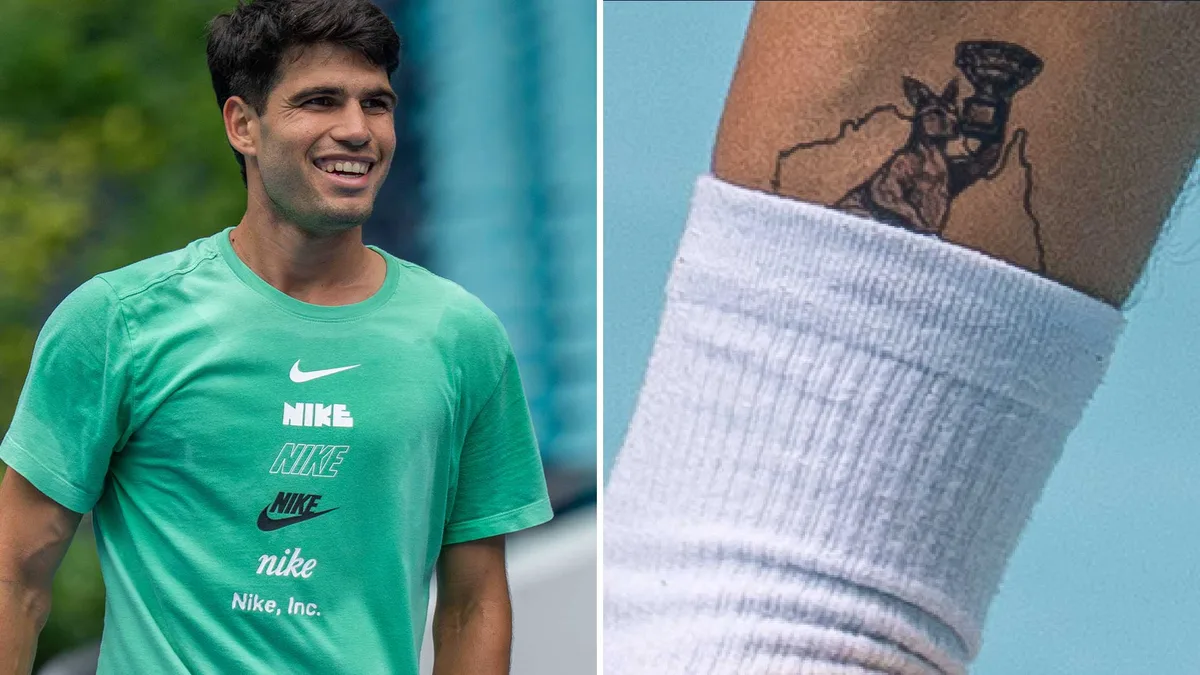 Alcaraz's latest tattoo tribute: Aussie Aussie Aussie, Ink Ink Ink