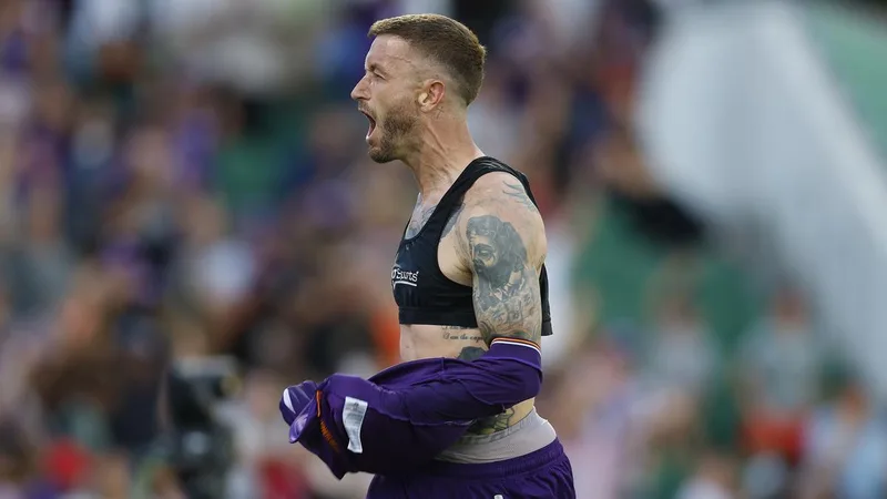 Perth Glory coach Adam Griffiths praises Adam Taggart after setting club record for A-League goals