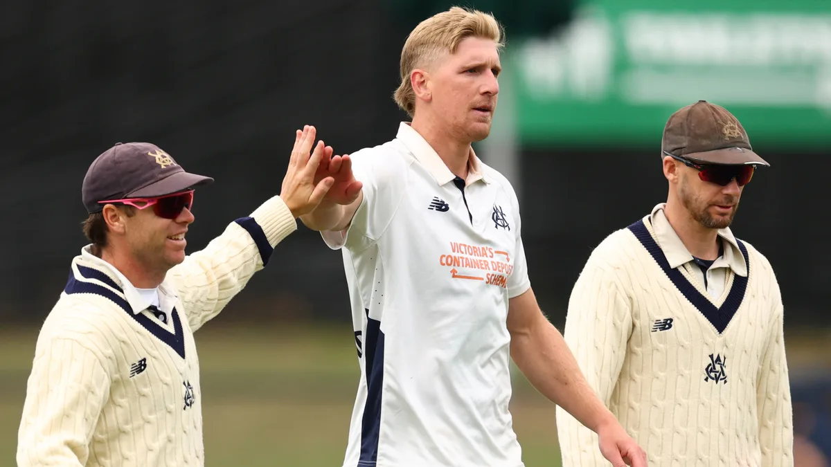 Vics edge ahead as wickets tumble in Shield final