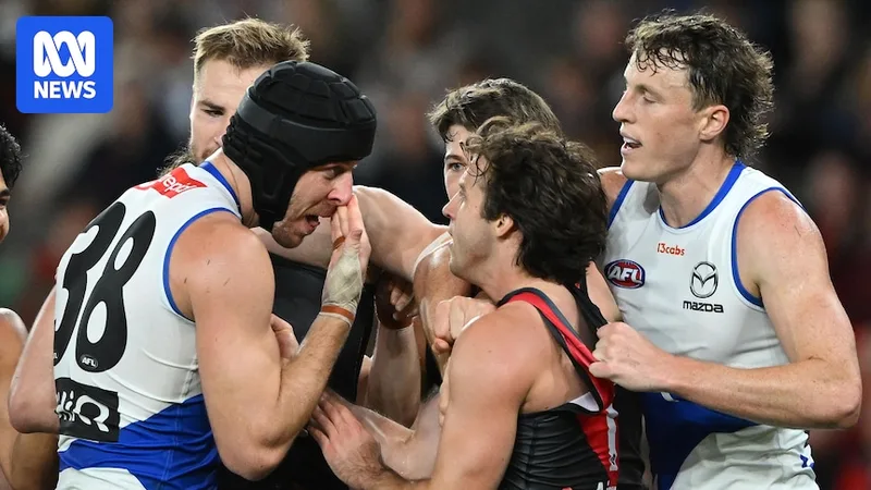 Roos star sent to AFL tribunal after alleged blood-wiping incident