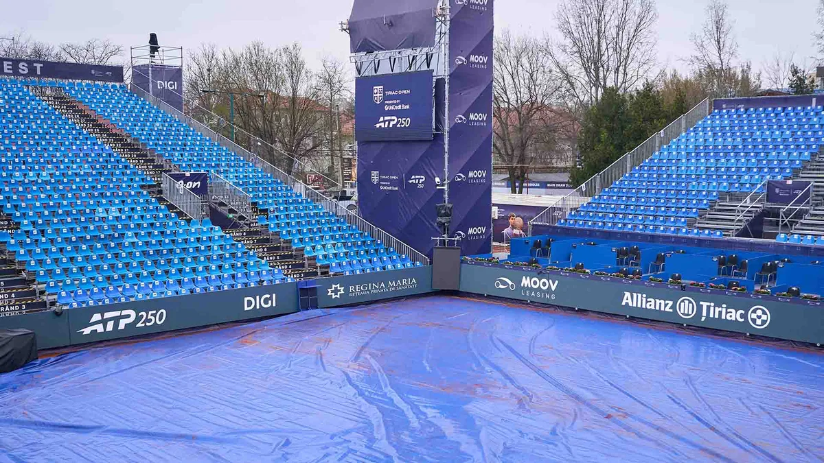 Rain all but wipes out Thursday’s R2 action in Bucharest
