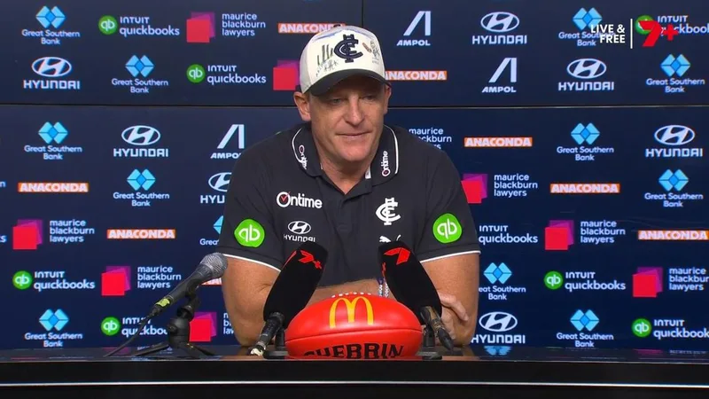 Carlton coach Michael Voss addresses sacking speculation as end appears to be in sight: ‘Biding his time’
