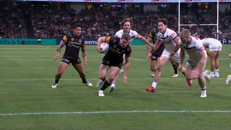 Martin pounces and palms to score