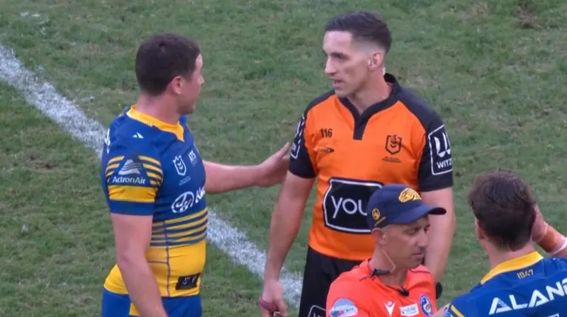 Parramatta captain Mitch Moses cops official warning from NRL after ref incidents