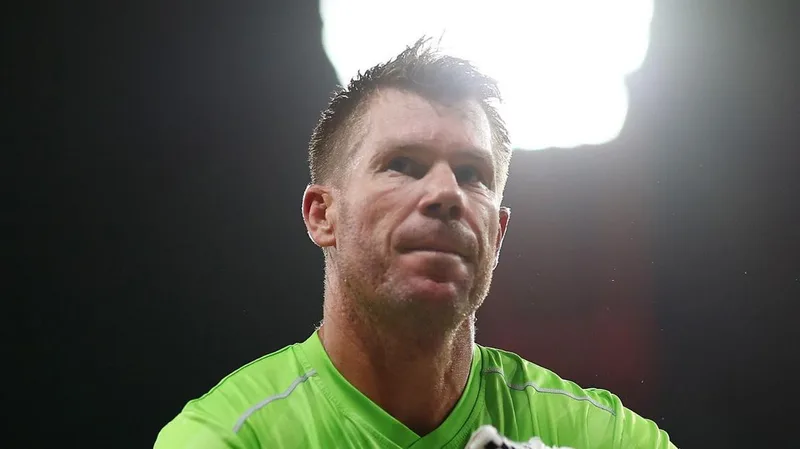 Australian veteran David Warner suffers golden duck and record defeat on cricket return