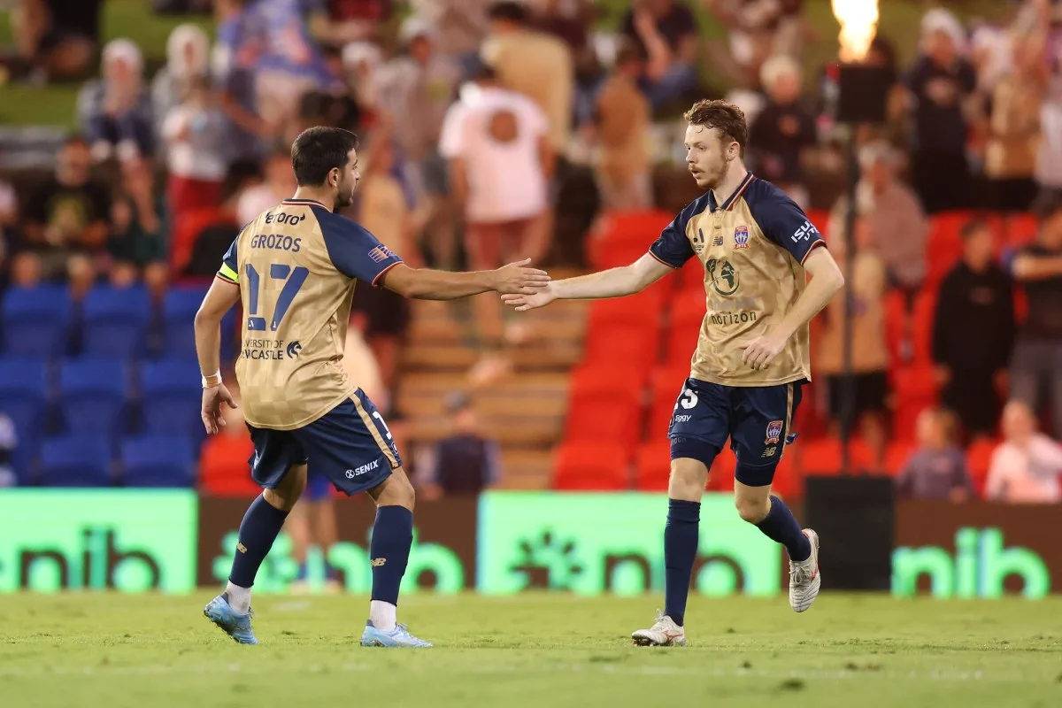 Wilmering strikes late to rescue a point for Newcastle against Adelaide