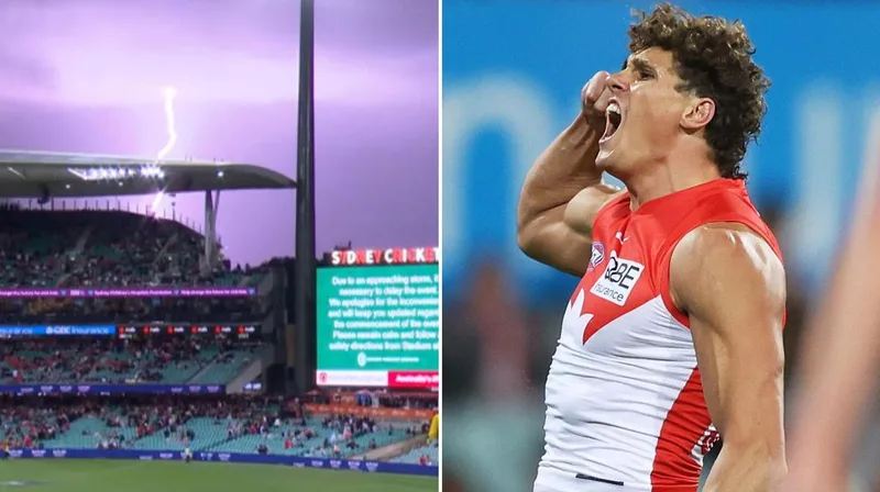 Swans emerge big winners over GWS Giants after marathon lightning delay