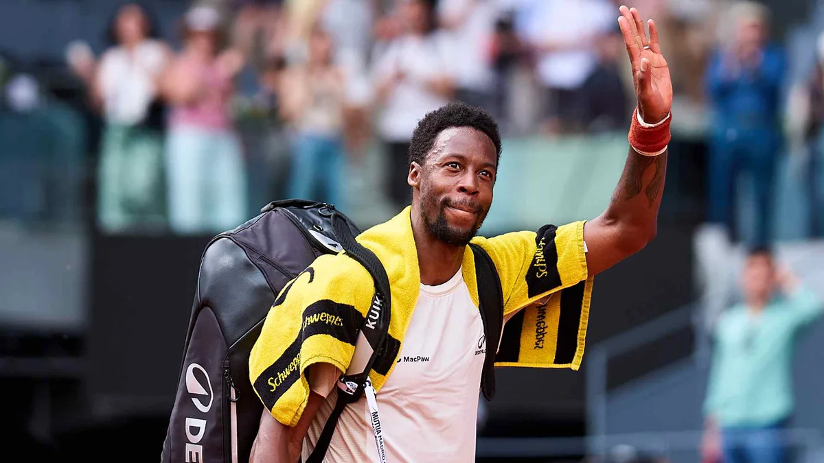Monfils bids farewell to Madrid: 'We don't give up'