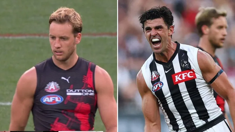 Essendon star Darcy Parish caught ‘just jogging’ as Collingwood run riot in Anzac Day demolition