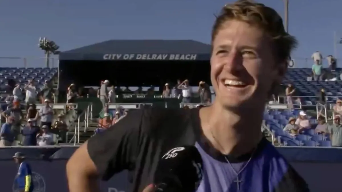 ‘He’s a good-looking guy’: US tennis ace’s cheeky response to interviewer’s slip-up
