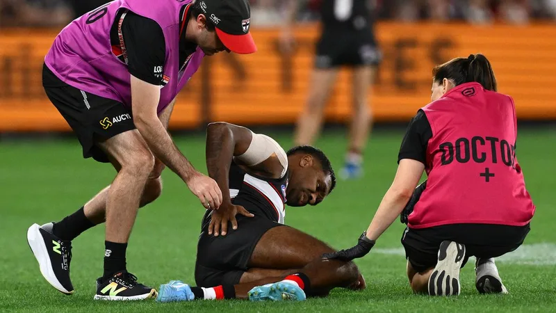 Liam Ryan: St Kilda forward cops brutal injury blow in first game against old side West Coast Eagles