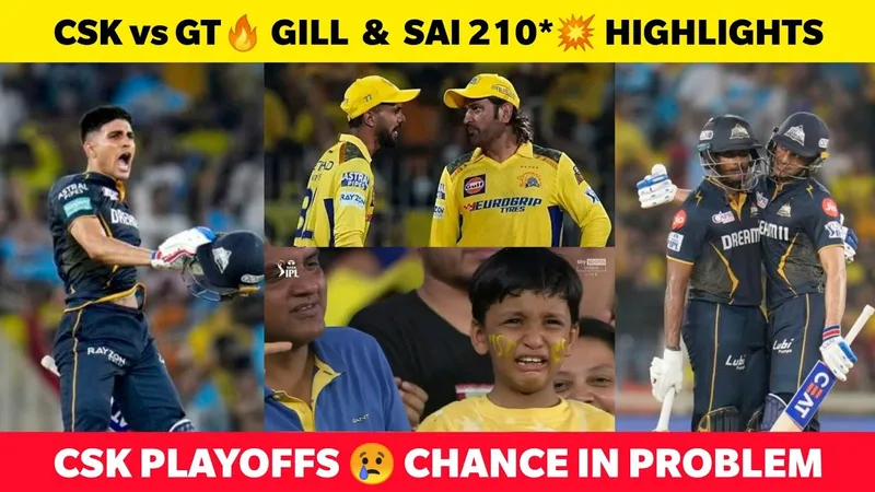 Playoff Probabilities & Impact of CSK vs GT game