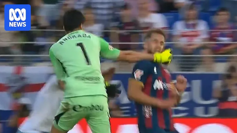 Spanish derby descends into chaos after keeper punches opponent in face