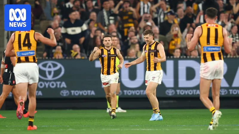 Moore goals after siren as Hawks and Pies settle for thrilling draw