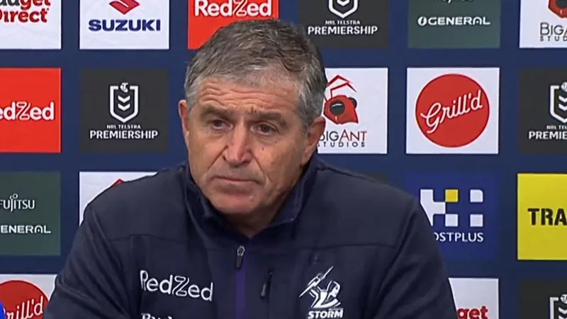 Melbourne Storm football boss Frank Ponissi steps in for Craig Bellamy after loss to Dolphins
