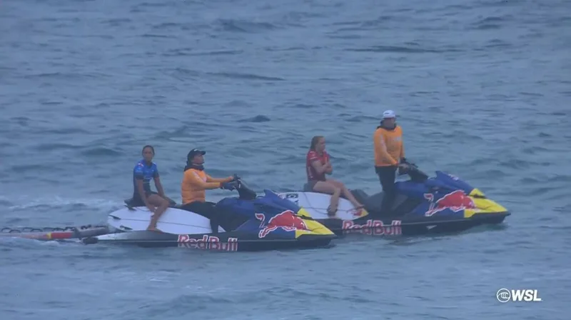 Gold Coast Pro halted after shark sighting as Jack Robinson among five Aussies to progress on eventful day