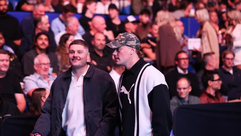 UFC Perth: Eagles and Dockers stars arrive at RAC Arena to see local fighter Jack Della Maddalena