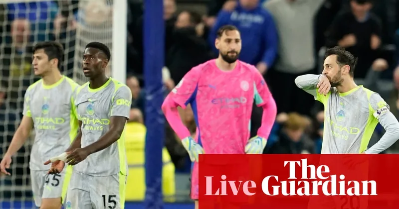 Everton 3-3 Manchester City: Premier League – as it happened