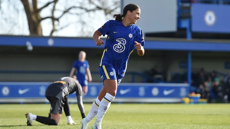 Leicester 0–[1] Chelsea (1–3) — Sam Kerr, 13' (record breaker)