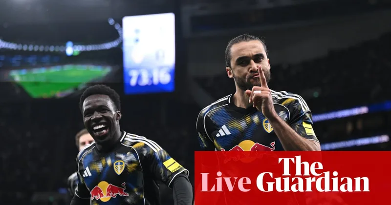 Tottenham 1-1 Leeds: Premier League – as it happened