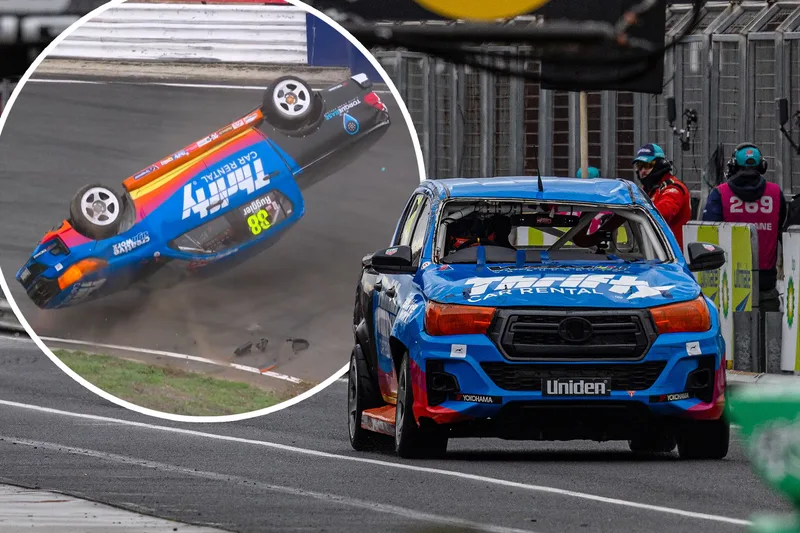 SuperUtes Driver Hospitalised After 'Anything But Soft' Symmons Plains Rollover