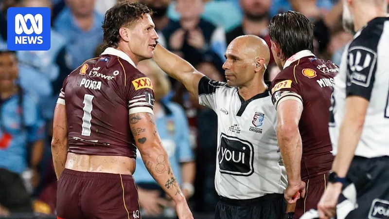 NRL backs referee's decision to send off Ponga in Origin I