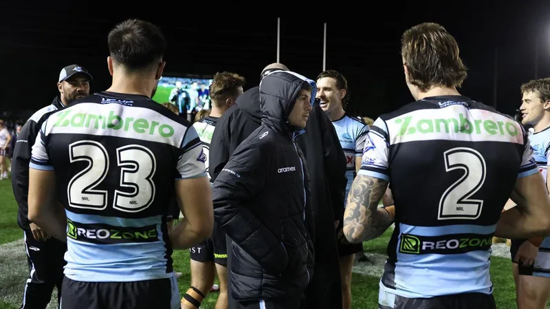 Blayke Brailey’s suspected broken arm sours Cronulla Sharks’ spirited win over Sea Eagles