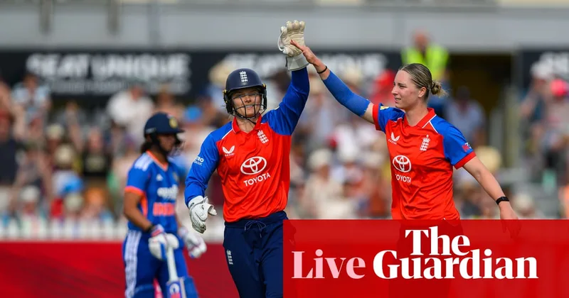 England beat India by 26 runs: second women’s T20 international – live