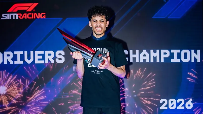 Welsh teen Lawrence makes history with F1 Sim Racing crown