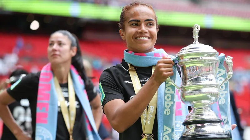 Magnificent Mary! Matildas star wins trophy double as Man City take FA Cup in final romp