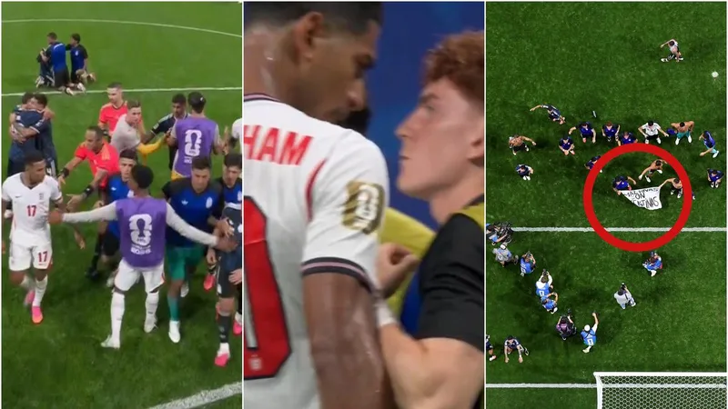England stars held back in ugly WC scenes as Argentina spark controversy with banned act