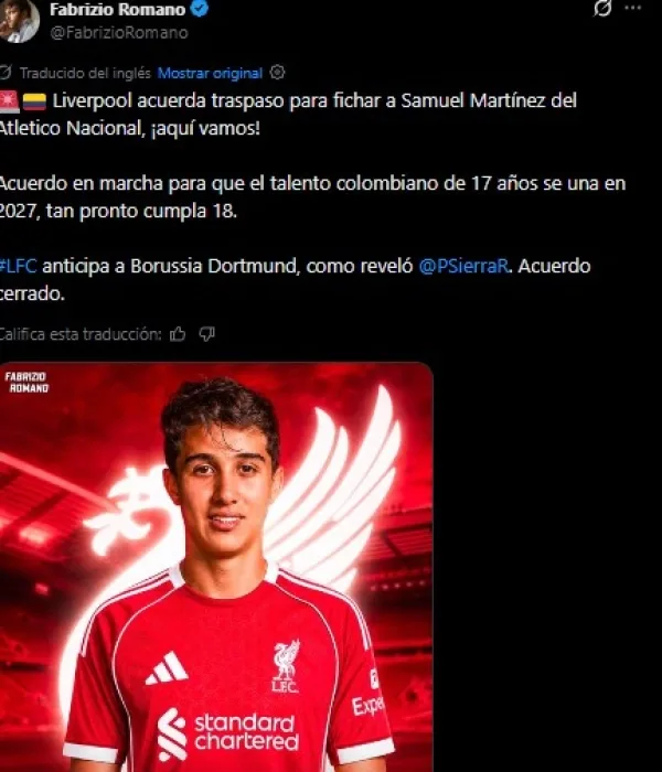 Samuel Martínez: Unattached to Liverpool