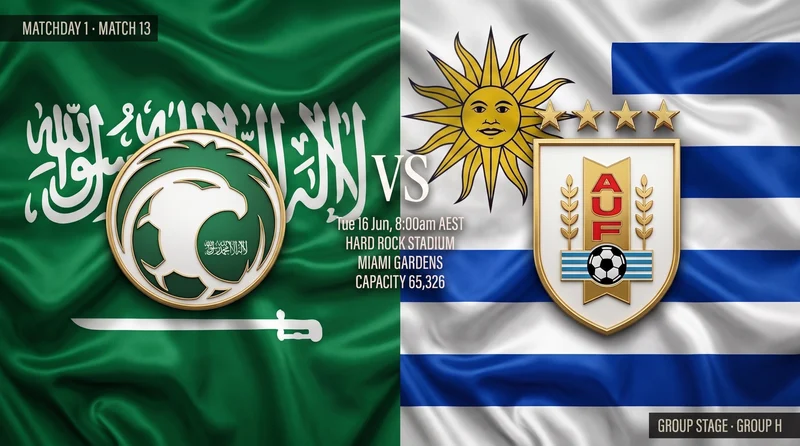 Saudi Arabia vs Uruguay World Cup 2026 — Match Preview, Odds & How to Watch