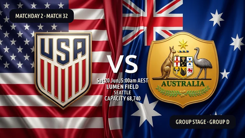 United States vs Australia World Cup 2026 — Match Preview, Odds & How to Watch