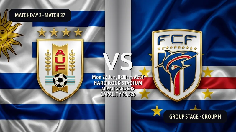 Uruguay vs Cabo Verde World Cup 2026 — Match Preview, Odds & How to Watch