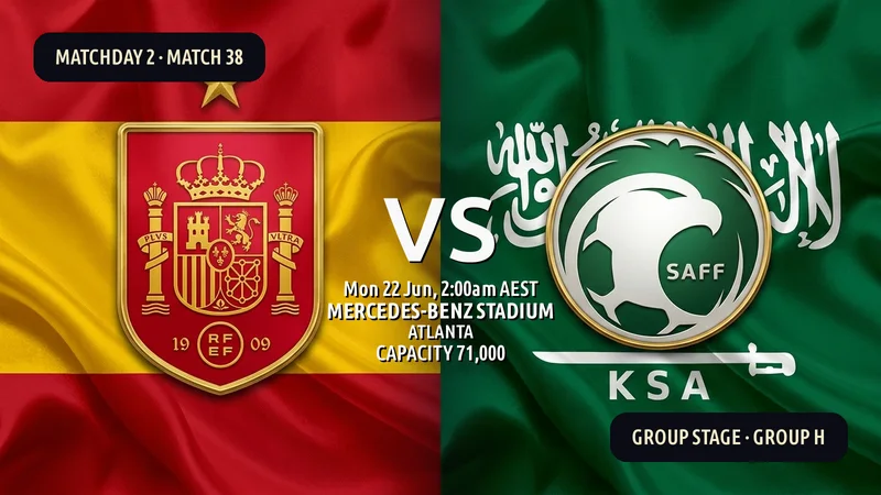 Spain vs Saudi Arabia World Cup 2026 — Match Preview, Odds & How to Watch