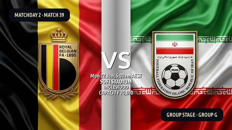 Belgium vs Iran World Cup 2026 — Match Preview, Odds & How to Watch