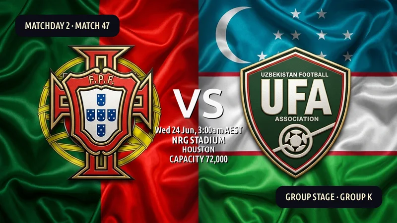 Portugal vs Uzbekistan World Cup 2026 — Match Preview, Odds & How to Watch