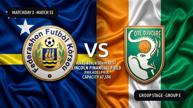 Curaçao vs Côte d'Ivoire World Cup 2026 — Match Preview, Odds & How to Watch