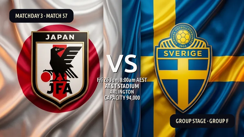 Japan vs Sweden World Cup 2026 — Match Preview, Odds & How to Watch