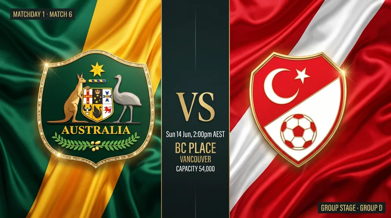 Australia vs Türkiye World Cup 2026 — Match Preview, Odds & How to Watch