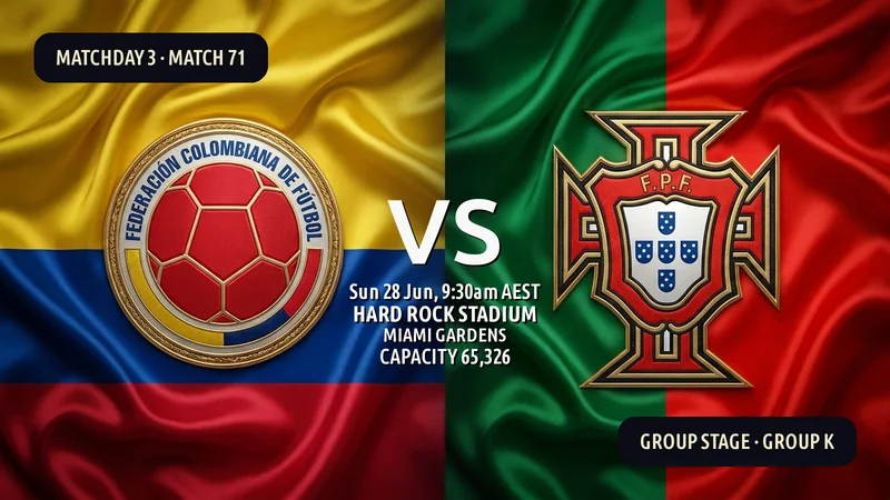 Colombia vs Portugal World Cup 2026 — Match Preview, Odds & How to Watch