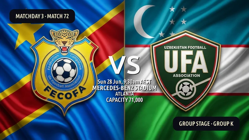 Congo DR vs Uzbekistan World Cup 2026 — Match Preview, Odds & How to Watch