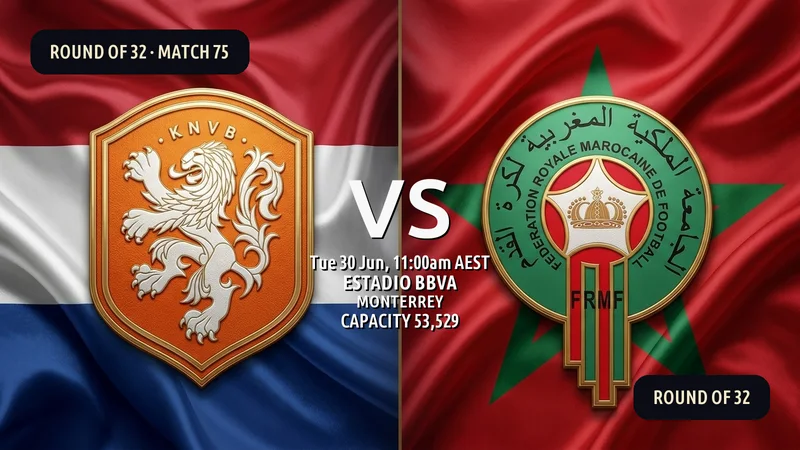 Netherlands vs Morocco World Cup 2026 — Match Preview, Odds & How to Watch