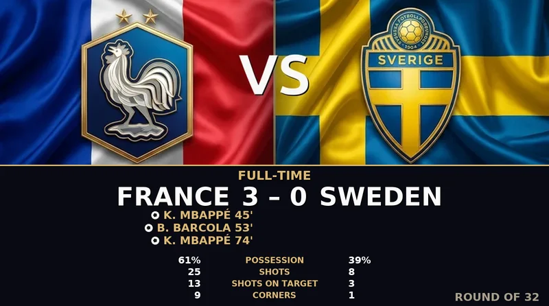 France vs Sweden World Cup 2026 — Match Recap & Best Bets Reaction