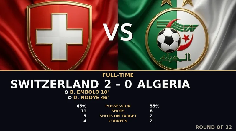 Switzerland vs Algeria World Cup 2026 — Match Recap & Best Bets Reaction